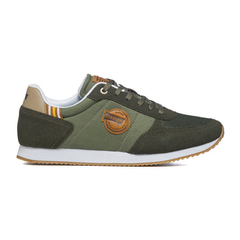 Sneakers verdi in tessuto con patch logo laterale Carrera, Brand, SKU m114000440, Immagine 0